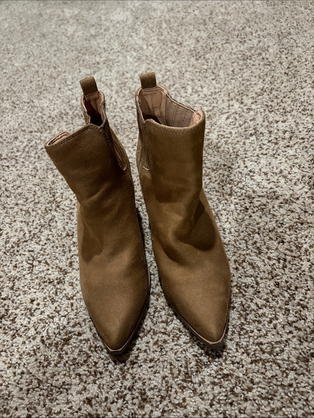 Women's Brown Pointed Toe Ankle Boots